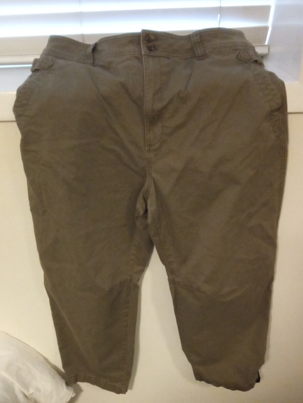 Women's Olive Green Barrel Pants
